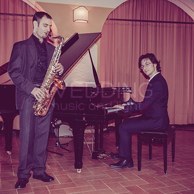 Duo piano e sax per matrimonio